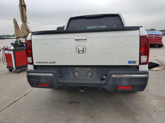 5FPYK2F50JB000800 - 2018 HONDA RIDGELINE RTL WHITE photo 6