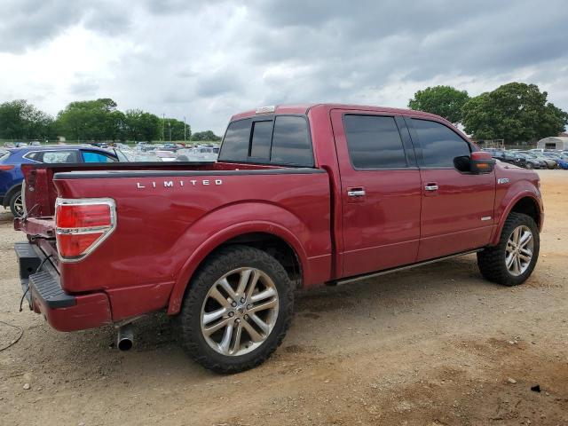 1FTFW1ET9DFB19850 - 2013 FORD F150 SUPERCREW RED photo 3
