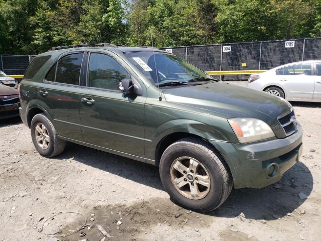 KNDJC733X55424063 - 2005 KIA SORENTO EX GREEN photo 4