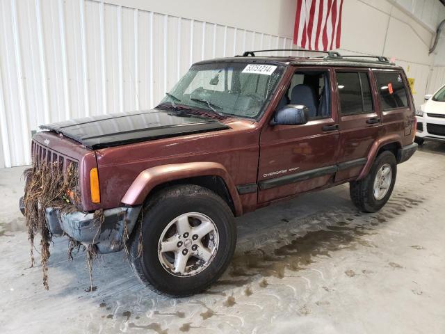 1J4FT48S2YL246583 - 2000 JEEP CHEROKEE SPORT BURGUNDY photo 1