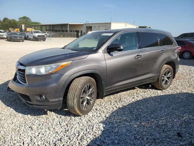 5TDJKRFH0GS261099 - 2016 TOYOTA HIGHLANDER XLE GRAY photo 1