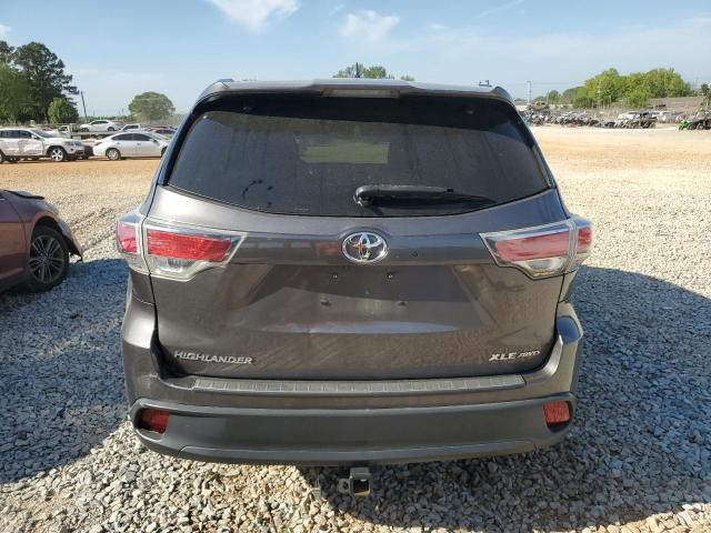 5TDJKRFH0GS261099 - 2016 TOYOTA HIGHLANDER XLE GRAY photo 6