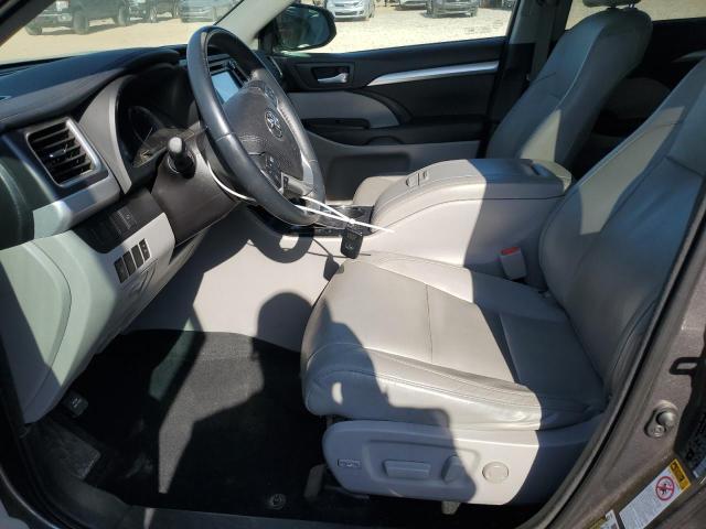 5TDJKRFH0GS261099 - 2016 TOYOTA HIGHLANDER XLE GRAY photo 7