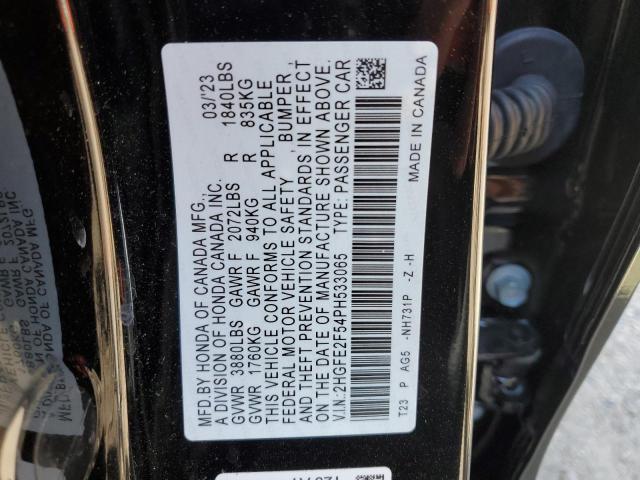 2HGFE2F54PH533065 - 2023 HONDA CIVIC SPORT 黑色 照片 12