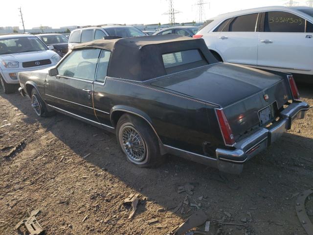 1G6AL5786EE609398 - 1984 CADILLAC ELDORADO BLACK photo 2