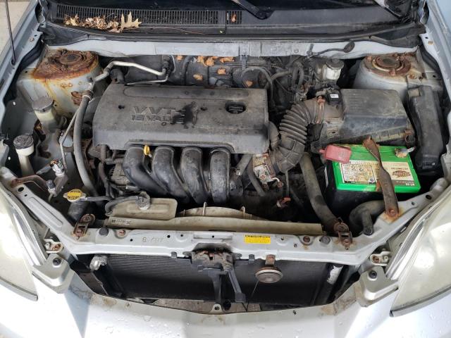 2T1KR32E47C683894 - 2007 TOYOTA COROLLA MA XR GRAY photo 11