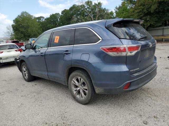 5TDKKRFH5FS079997 - 2015 TOYOTA HIGHLANDER XLE Mavi foto 2