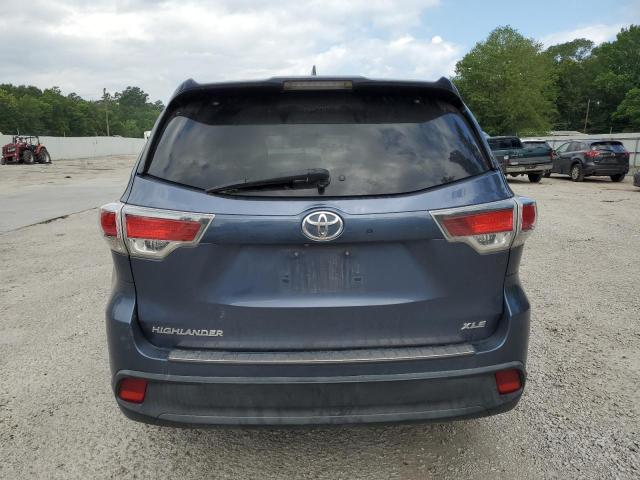 5TDKKRFH5FS079997 - 2015 TOYOTA HIGHLANDER XLE Mavi foto 6