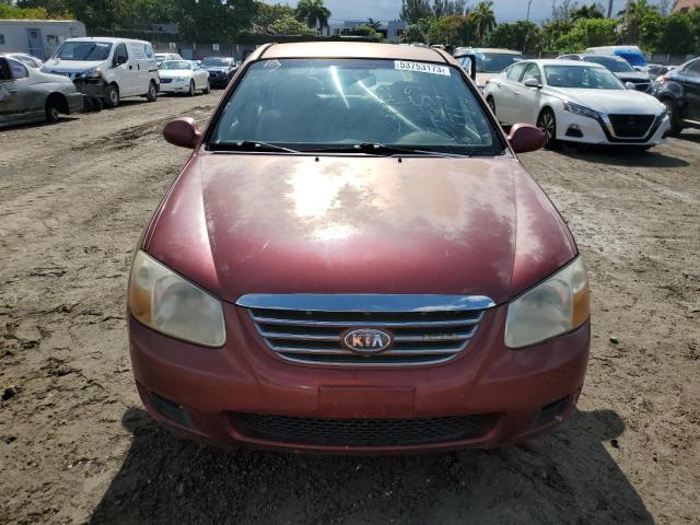 KNAFE121075452659 - 2007 KIA SPECTRA EX RED photo 5