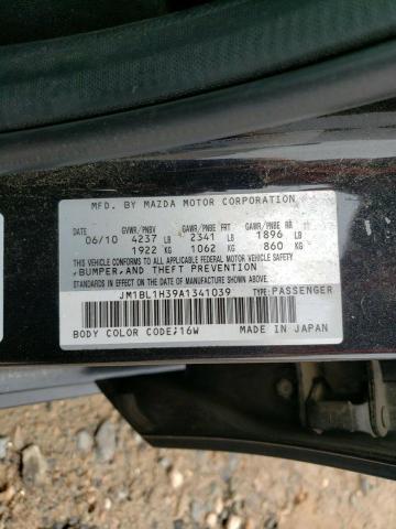 JM1BL1H39A1341039 - 2010 MAZDA SPEED 3 შავი ფოტო 12