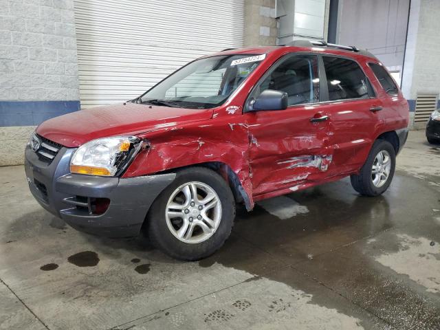 KNDJE723187526548 - 2008 KIA SPORTAGE EX RED photo 1