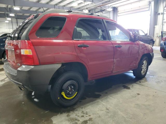 KNDJE723187526548 - 2008 KIA SPORTAGE EX RED photo 3