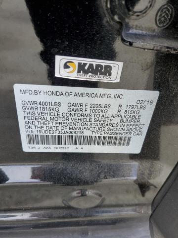 19UDE2F35JA004218 - 2018 ACURA ILX BASE WATCH PLUS BLACK photo 12