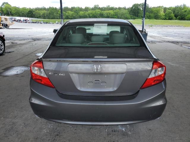 19XFB2F53CE082353 - 2012 HONDA CIVIC LX GRAY photo 6