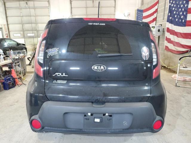 KNDJN2A24F7758070 - 2015 KIA SOUL BLACK photo 6