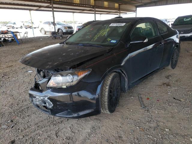 JTKDE167880236316 - 2008 TOYOTA SCION TC BLACK photo 2