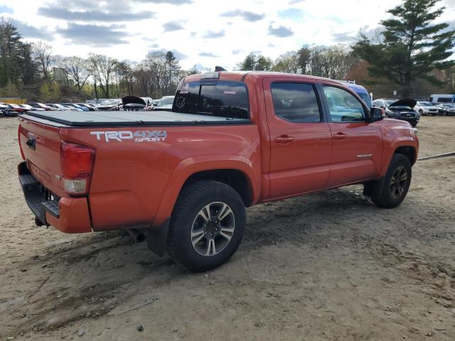 3TMCZ5AN8HM120440 - 2017 TOYOTA TACOMA DOUBLE CAB ORANGE photo 3