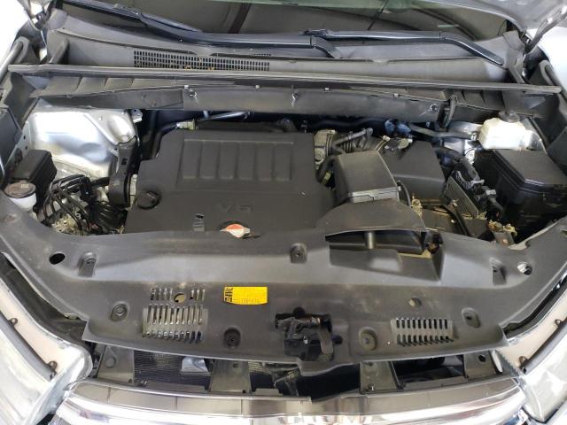 5TDJKRFH9GS269959 - 2016 TOYOTA HIGHLANDER XLE Արծաթագույն լուսանկար 12