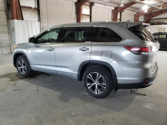 5TDJKRFH9GS269959 - 2016 TOYOTA HIGHLANDER XLE Արծաթագույն լուսանկար 2