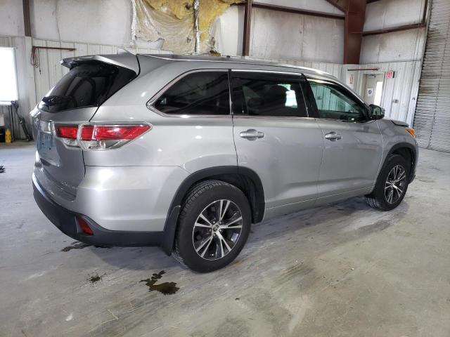 5TDJKRFH9GS269959 - 2016 TOYOTA HIGHLANDER XLE Արծաթագույն լուսանկար 3