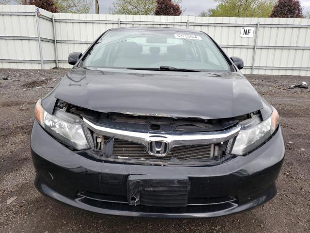 2HGFB2F59CH599470 - 2012 HONDA CIVIC LX BLACK photo 5