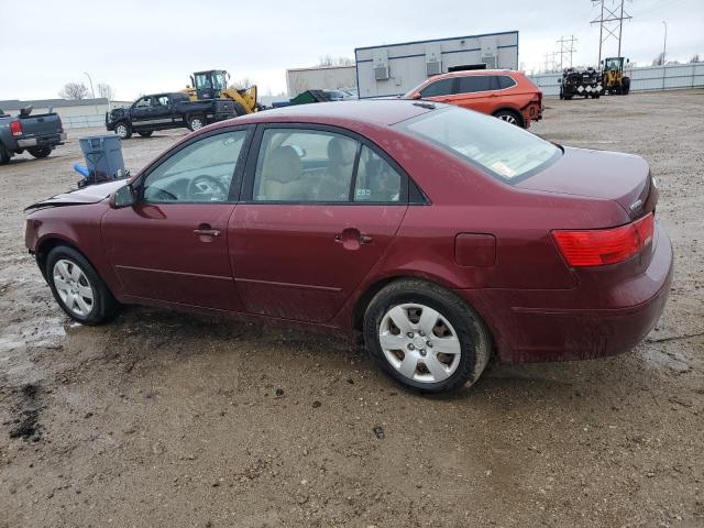 5NPET46C19H512257 - 2009 HYUNDAI SONATA GLS BURGUNDY photo 2