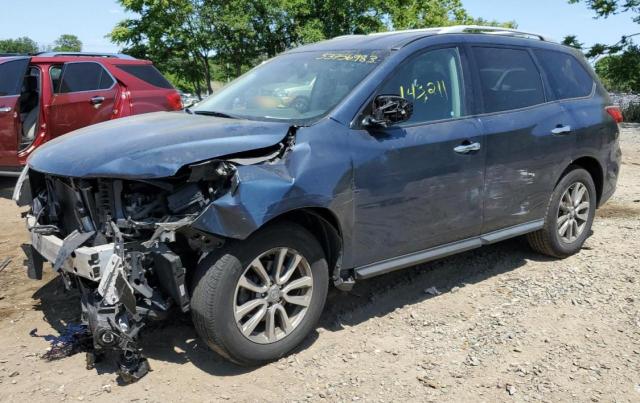 5N1AR2MM3FC623828 - 2015 NISSAN PATHFINDER S BLUE photo 1