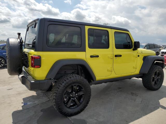 1C4HJXDG5NW264769 - 2022 JEEP WRANGLER U SPORT YELLOW photo 3