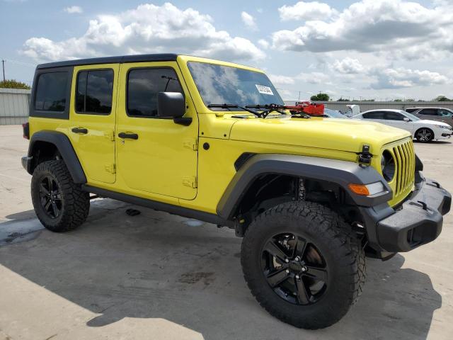 1C4HJXDG5NW264769 - 2022 JEEP WRANGLER U SPORT YELLOW photo 4