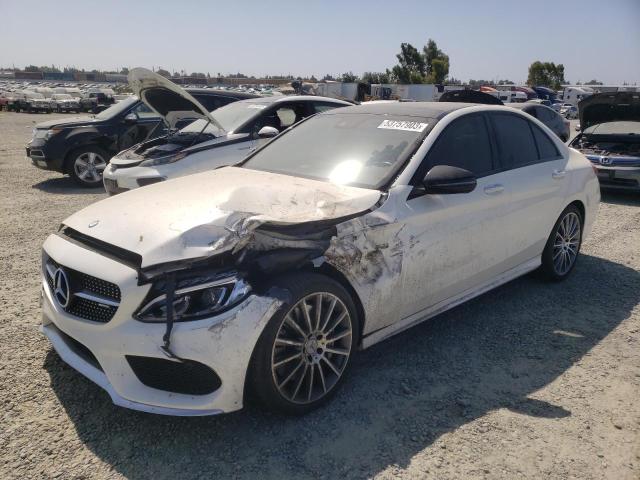 55SWF6EB0HU190609 - 2017 MERCEDES-BENZ C 43 4MATIC AMG WHITE photo 1