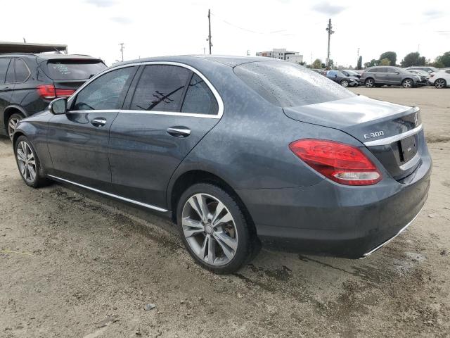 55SWF4KB0FU010325 - 2015 MERCEDES-BENZ C 300 4MATIC GRAY photo 2