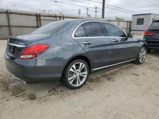 55SWF4KB0FU010325 - 2015 MERCEDES-BENZ C 300 4MATIC GRAY photo 3