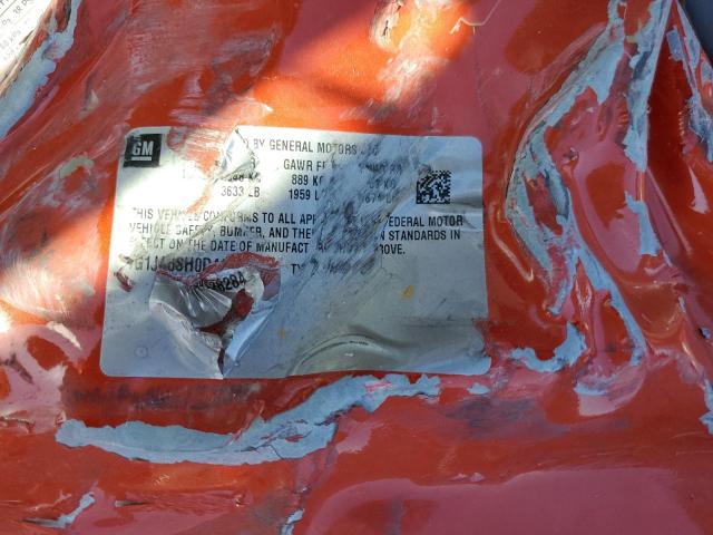 1G1JA6SH0D4128284 - 2013 CHEVROLET SONIC LS 橙色 照片 12