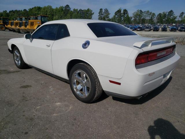 2C3CDYAG9EH195311 - 2014 DODGE CHALLENGER SXT WHITE photo 2