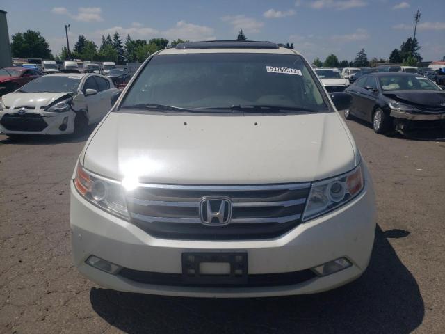 5FNRL5H93DB091741 - 2013 HONDA ODYSSEY TOURING WHITE photo 5