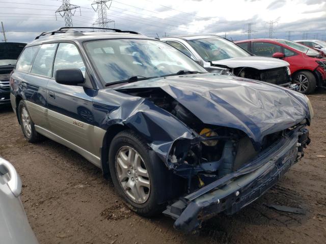 4S3BH6756Y7669110 - 2000 SUBARU LEGACY OUTBACK AWP 蓝色 照片 4