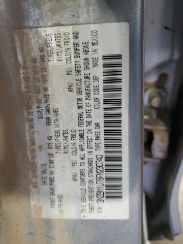 3MZBM1U78FM230740 - 2015 MAZDA 3 SPORT ვერცხლისფერი ფოტო 12