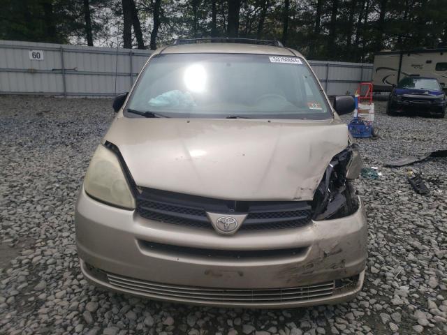 5TDZA23C74S118815 - 2004 TOYOTA SIENNA CE TAN photo 5