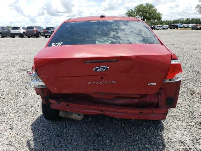 1FAHP37NX9W234583 - 2009 FORD FOCUS SEL RED photo 6