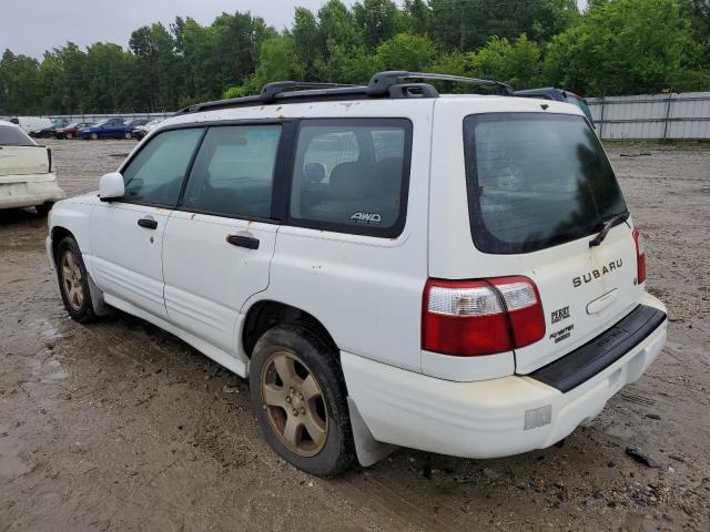 JF1SF65692H731124 - 2002 SUBARU FORESTER S WHITE photo 2