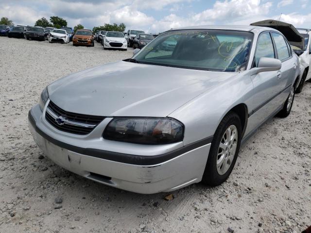 2G1WF55E329290021 - 2002 CHEVROLET IMPALA SILVER photo 2