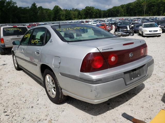 2G1WF55E329290021 - 2002 CHEVROLET IMPALA SILVER photo 3