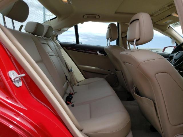 WDDGF5HB6DA821691 - 2013 MERCEDES-BENZ C 350 RED photo 10