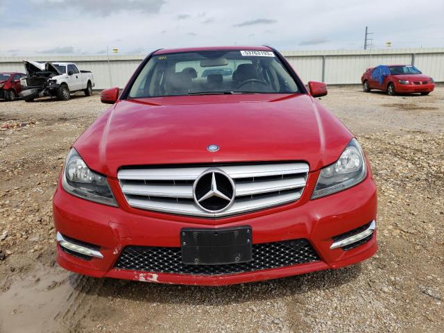 WDDGF5HB6DA821691 - 2013 MERCEDES-BENZ C 350 RED photo 5