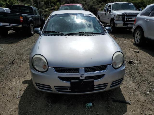 1B3ES26C75D101728 - 2005 DODGE NEON BASE SILVER photo 5