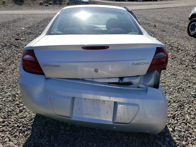 1B3ES26C75D101728 - 2005 DODGE NEON BASE SILVER photo 6