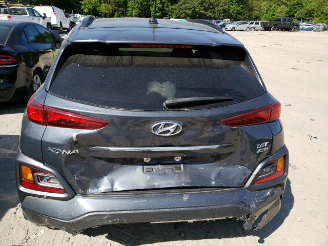 KM8K3CA52JU168353 - 2018 HYUNDAI KONA LIMITED GRAY photo 6