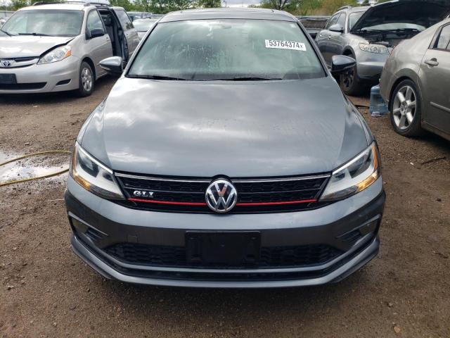 3VW4T7AJ8GM342079 - 2016 VOLKSWAGEN JETTA GLI GRAY photo 5