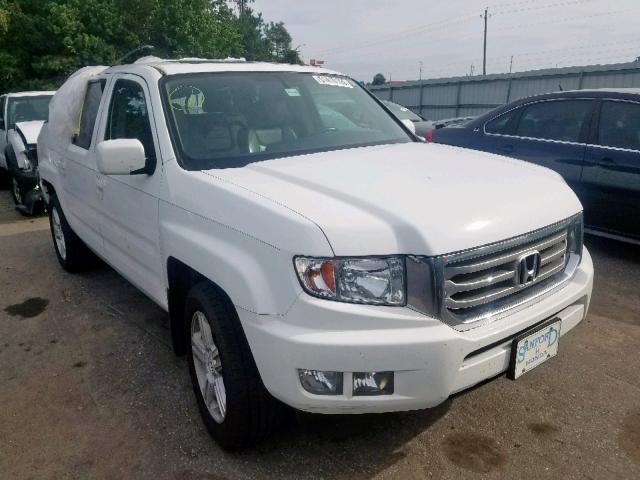 5FPYK1F54DB003746 - 2013 HONDA RIDGELINE RTL WHITE photo 1