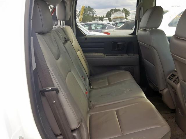 5FPYK1F54DB003746 - 2013 HONDA RIDGELINE RTL WHITE photo 6